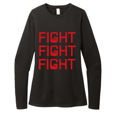 Fight Fight Fight Fist The Original Modern Look Trump Fist Womens CVC Long Sleeve Shirt