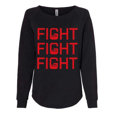 Fight Fight Fight Fist The Original Modern Look Trump Fist Womens California Wash Sweatshirt