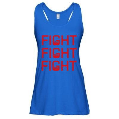 Fight Fight Fight Fist The Original Modern Look Trump Fist Ladies Essential Flowy Tank