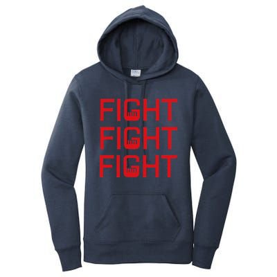 Fight Fight Fight Fist The Original Modern Look Trump Fist Women's Pullover Hoodie