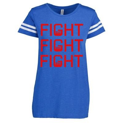 Fight Fight Fight Fist The Original Modern Look Trump Fist Enza Ladies Jersey Football T-Shirt