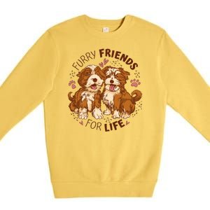 Furry Friends For Life Premium Crewneck Sweatshirt