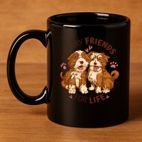 Furry Friends For Life 11oz C Handle Ceramic Mug