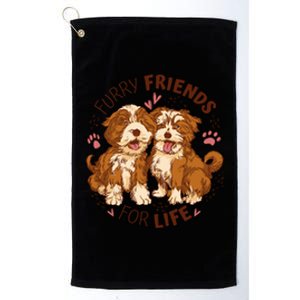 Furry Friends For Life Platinum Collection Golf Towel