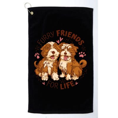 Furry Friends For Life Golf Towel