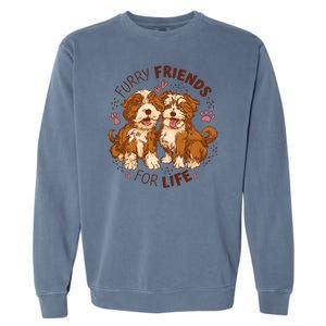 Furry Friends For Life Garment-Dyed Sweatshirt