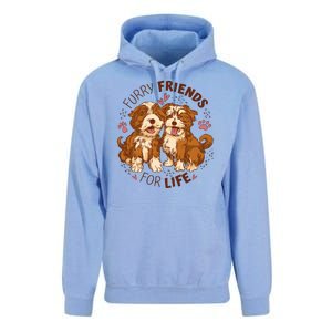 Furry Friends For Life Unisex Surf Hoodie