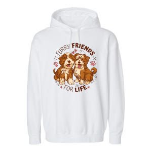 Furry Friends For Life Garment-Dyed Fleece Hoodie