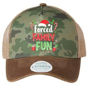 Forced Family Fun Sarcastic Christmas Funny Legacy Tie Dye Trucker Hat