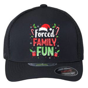 Forced Family Fun Sarcastic Christmas Funny Flexfit Unipanel Trucker Cap