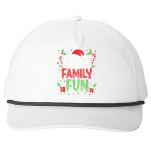 Forced Family Fun Sarcastic Christmas Funny Snapback Five-Panel Rope Hat