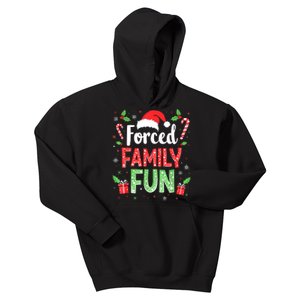 Forced Family Fun Sarcastic Christmas Funny Kids Hoodie