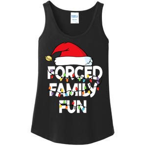 Forced Family Fun Christmas Pajamas Ladies Essential Tank