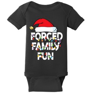 Forced Family Fun Christmas Pajamas Baby Bodysuit