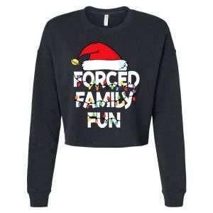 Forced Family Fun Christmas Pajamas Cropped Pullover Crew