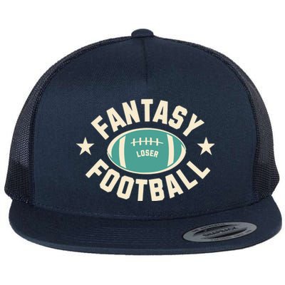 Funny Fantasy Football Last Place Loser Flat Bill Trucker Hat