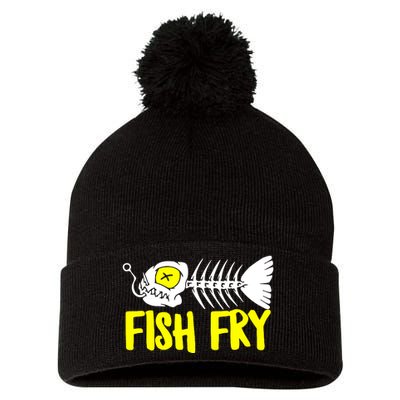 Fish Fry Pom Pom 12in Knit Beanie