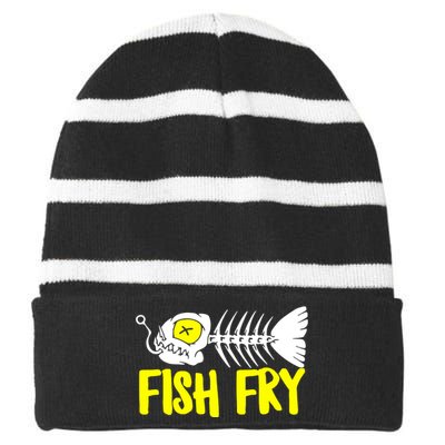 Fish Fry Striped Beanie with Solid Band