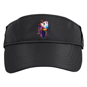 Ferret Face Graphics Hand Drawn Splash Art Ferret Pet Lover Adult Drive Performance Visor