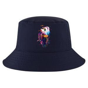 Ferret Face Graphics Hand Drawn Splash Art Ferret Pet Lover Cool Comfort Performance Bucket Hat