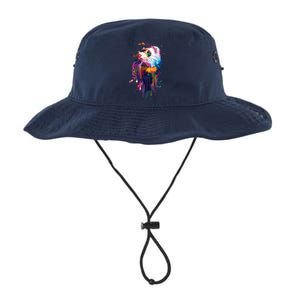 Ferret Face Graphics Hand Drawn Splash Art Ferret Pet Lover Legacy Cool Fit Booney Bucket Hat