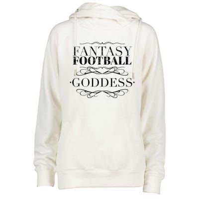 Fantasy Football Goddess Funny Gift Funny Winner Loser Quote Saying Great Gift Womens Funnel Neck Pullover Hood