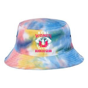 Firefighter Funny Gift Real Wear Bunker Gear Fire Fighter Gift Tie Dye Newport Bucket Hat