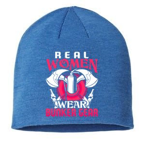 Firefighter Funny Gift Real Wear Bunker Gear Fire Fighter Gift Sustainable Beanie