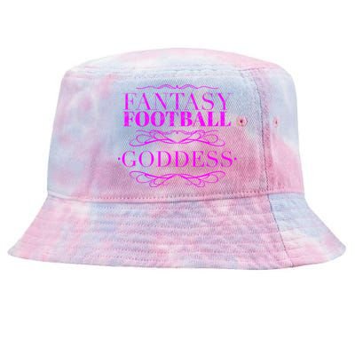 Fantasy Football Goddess Gift Funny Winner Loser Quote Saying Gift Tie-Dyed Bucket Hat