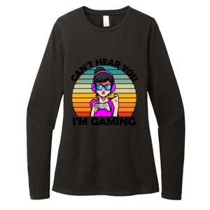 Funny Funny Gift For Friends Cant Hear You Im Gaming Gamer Gift Womens CVC Long Sleeve Shirt