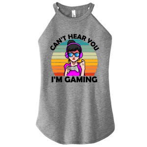 Funny Funny Gift For Friends Cant Hear You Im Gaming Gamer Gift Women's Perfect Tri Rocker Tank