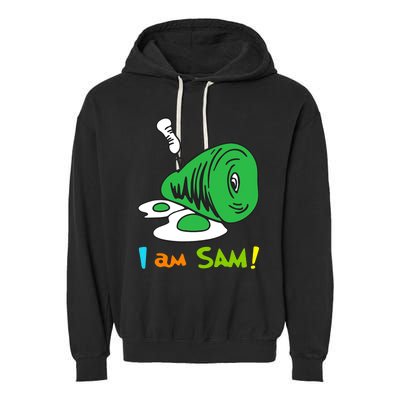 Funny Fried Green Ham And Eggs Days I Am Sam Garment-Dyed Fleece Hoodie