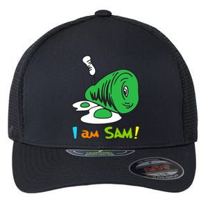 Funny Fried Green Ham And Eggs Days I Am Sam Flexfit Unipanel Trucker Cap