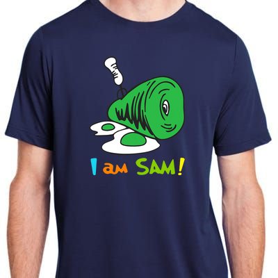 Funny Fried Green Ham And Eggs Days I Am Sam Adult ChromaSoft Performance T-Shirt