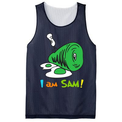 Funny Fried Green Ham And Eggs Days I Am Sam Mesh Reversible Basketball Jersey Tank