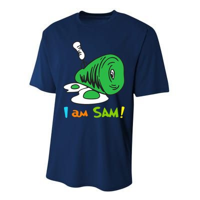 Funny Fried Green Ham And Eggs Days I Am Sam Performance Sprint T-Shirt