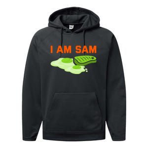 Funny Fried Green Ham And Eggs Days I Am Sam Performance Fleece Hoodie