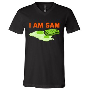 Funny Fried Green Ham And Eggs Days I Am Sam V-Neck T-Shirt