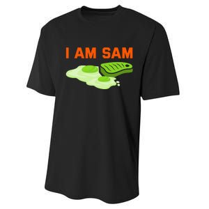 Funny Fried Green Ham And Eggs Days I Am Sam Performance Sprint T-Shirt