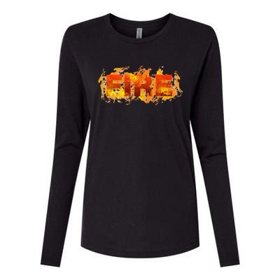 Fire Family Group Couple Matching Diy Lazy Halloween Womens Cotton Relaxed Long Sleeve T-Shirt