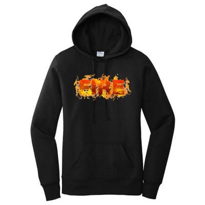 Fire Family Group Couple Matching Diy Lazy Halloween Women's Pullover Hoodie