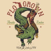Funny Flo Grown Florida Rodeo Drawstring Bag