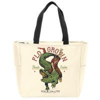 Funny Flo Grown Florida Rodeo Zip Tote Bag