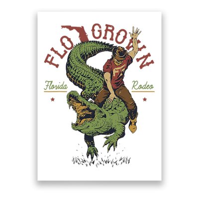 Funny Flo Grown Florida Rodeo Poster