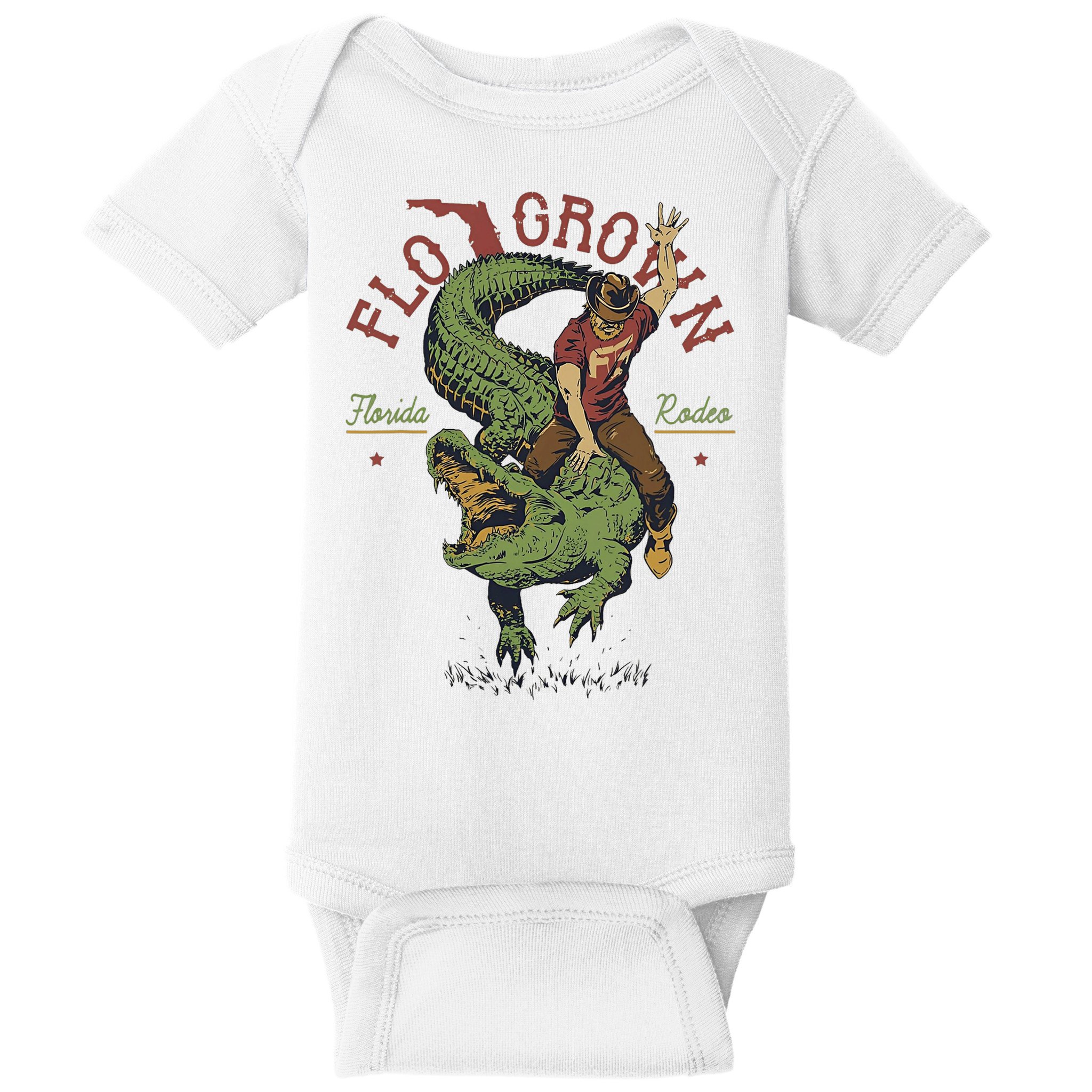 Funny Flo Grown Florida Rodeo Baby Bodysuit