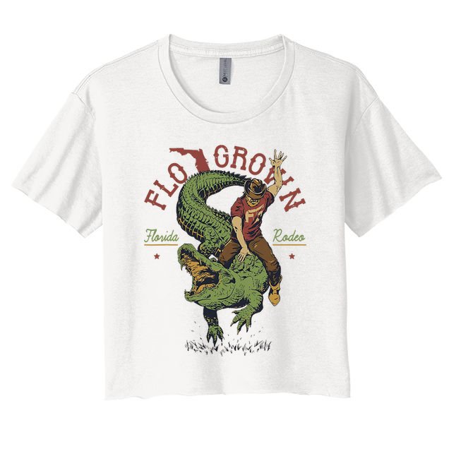 Funny Flo Grown Florida Rodeo Crop Top