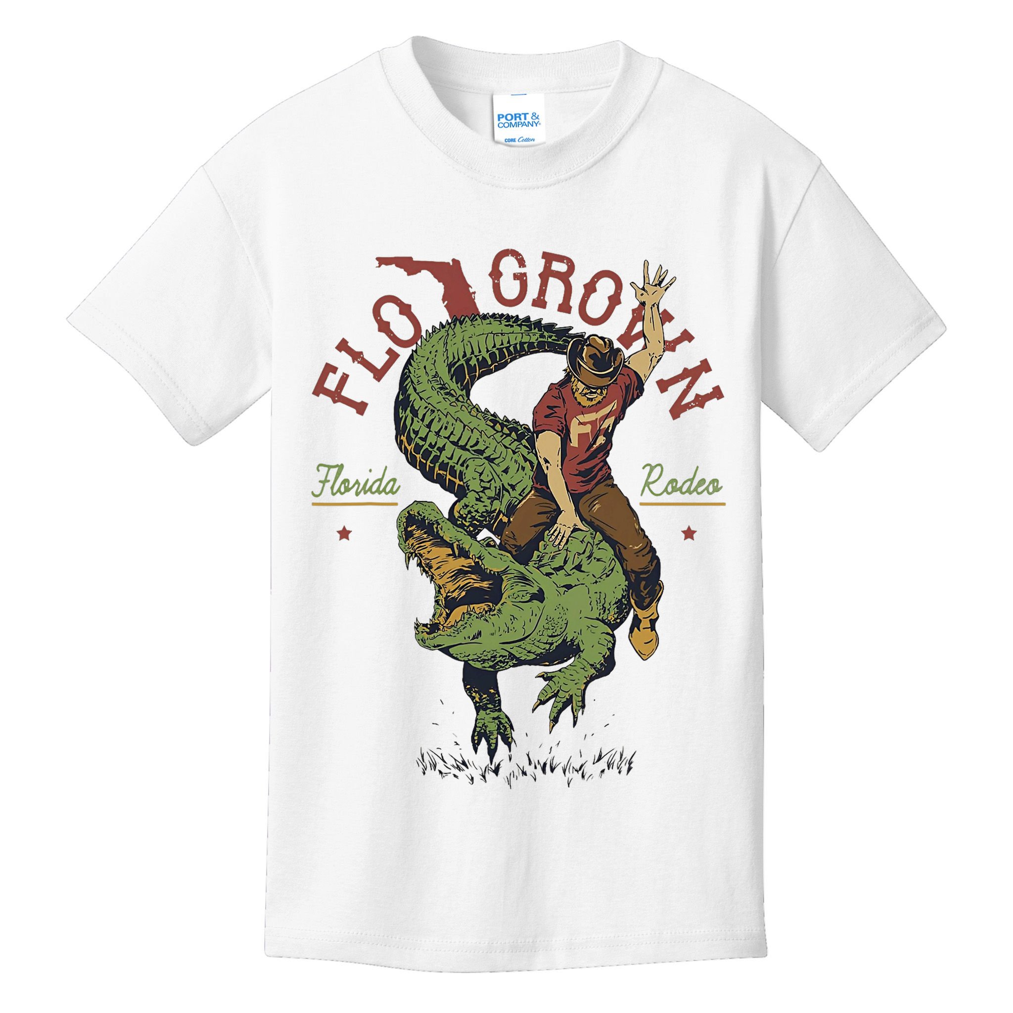 Funny Flo Grown Florida Rodeo Kids T-Shirt