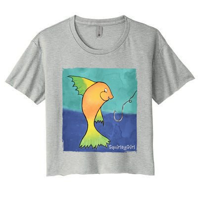 Funky Fish Great Gift Women's Crop Top Tee