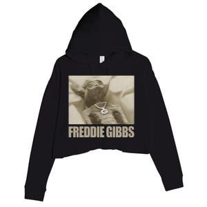 Freddiegibbs Freddie Gibbs Space Rabbit Crop Fleece Hoodie