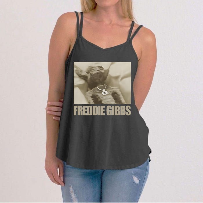 Freddiegibbs Freddie Gibbs Space Rabbit Women's Strappy Tank